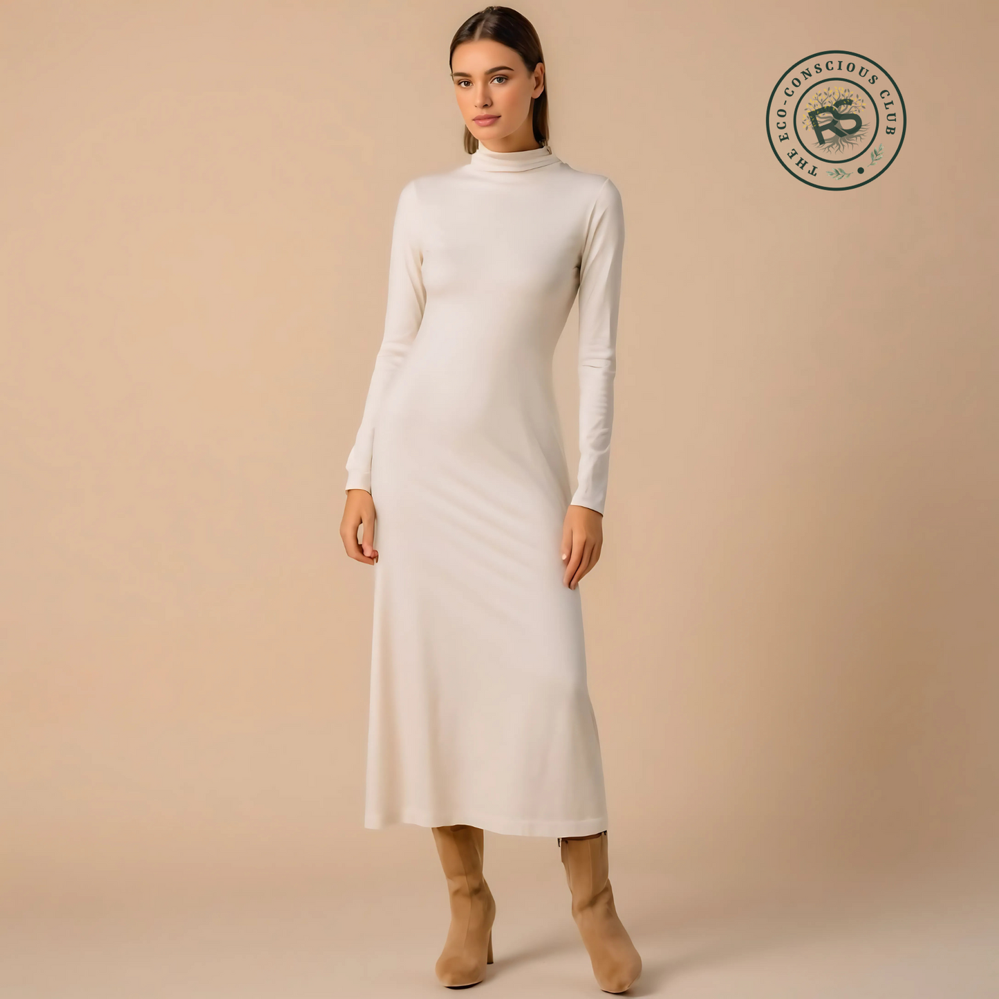 Sunset glow knit midi