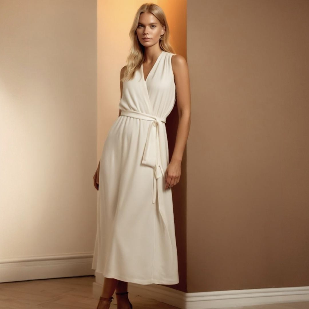 Moonlit tide wrap dress