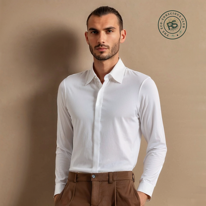Shade trail hidden placket shirt